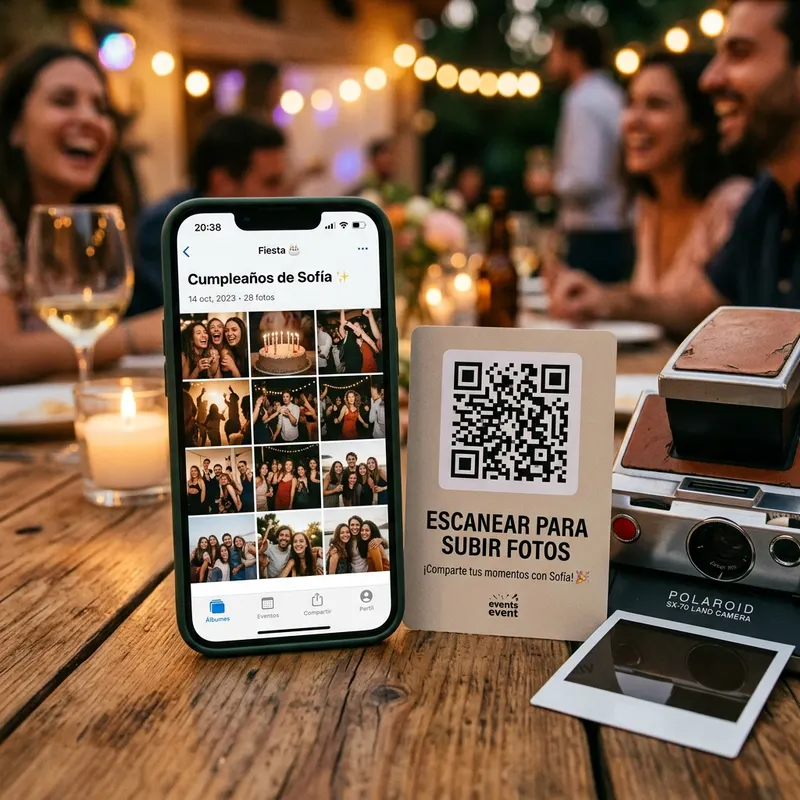 Álbum de fotos con QR para tu evento